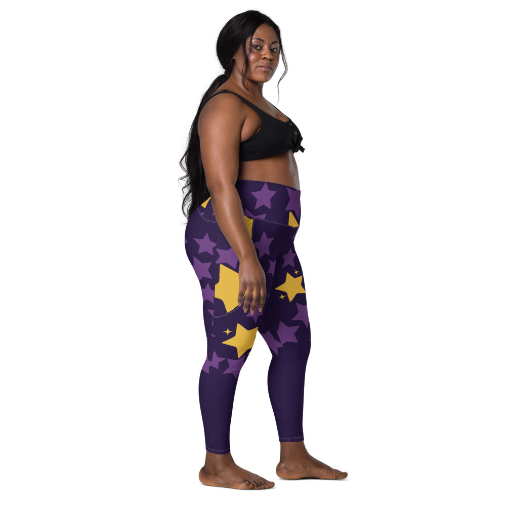 PHAT 10 Stars Leggings with pockets Navy