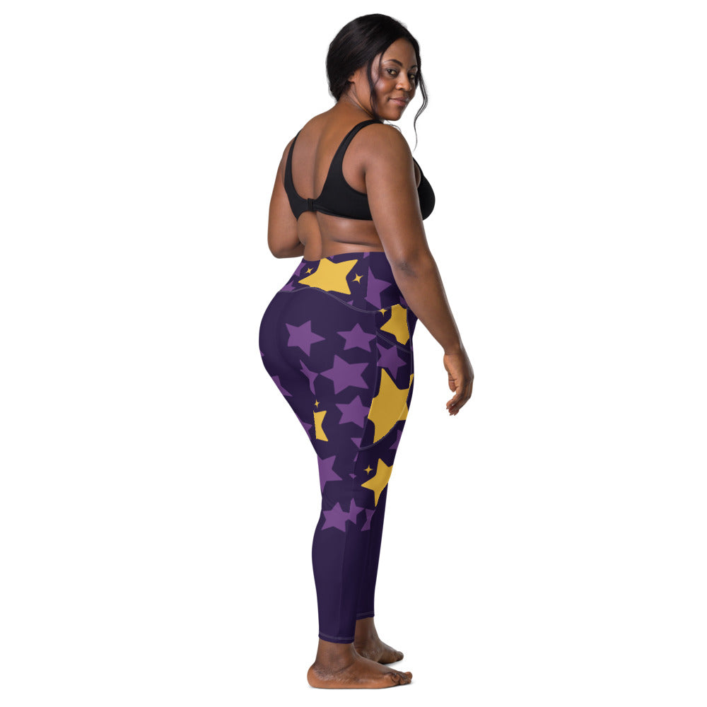 PHAT 10 Stars Leggings with pockets Navy